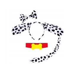 KOSTIUM STRÓJ PIES PSA DALMATYŃCZYK OBROŻA