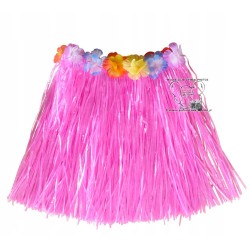 SPÓDNICZKA HAWAJSKA TRAWIASTA 30 cm LUAU BIAŁA