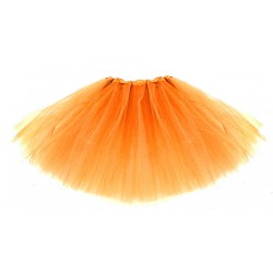 SPÓDNICZKA TIUL tiulowa maxi 50 cm POMARAŃCZOWY