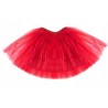 SPÓDNICZKA TIUL tiulowa Z PODSZEWKĄ 40 cm CZERWONA