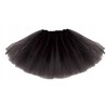 SPÓDNICZKA TIUL tiulowa tutu 40 cm I CZARNA GĘSTA