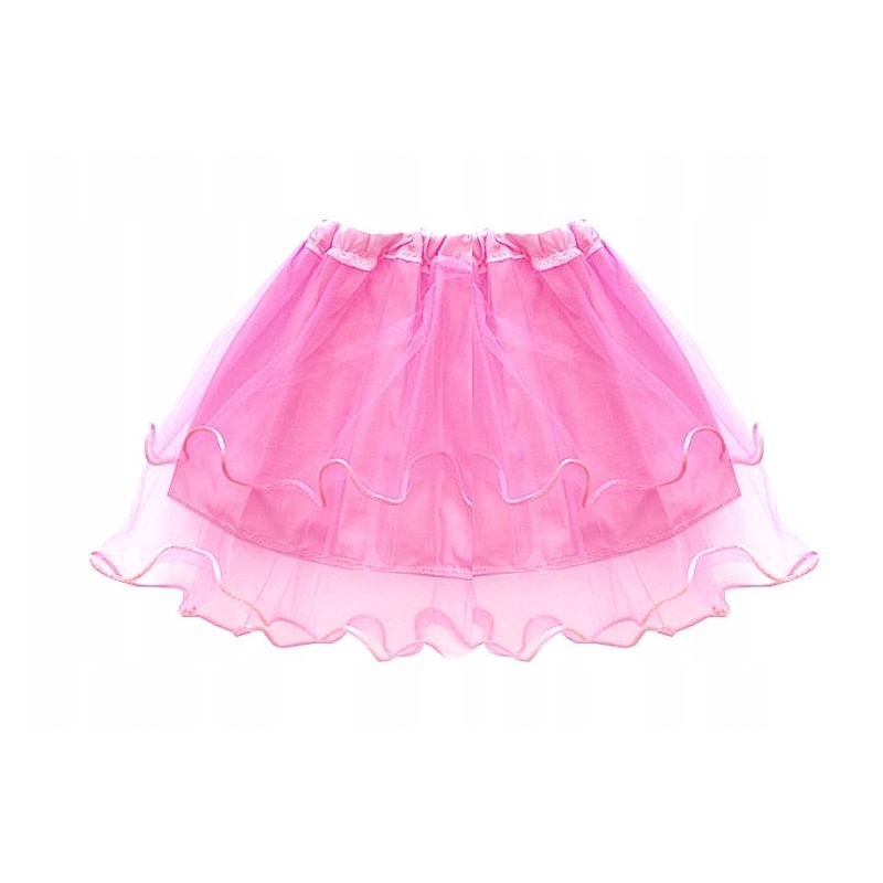 SPÓDNICZKA TIUL KSIĘŻNICZKI falbana pod róż JASNY