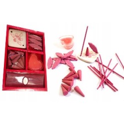 ZESTAW UPOMINKOWY KADZIDEŁEK RÓŻA KADZIDEŁKA RELAX