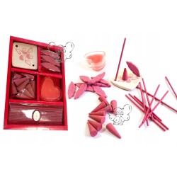 ZESTAW UPOMINKOWY KADZIDEŁEK RÓŻA KADZIDEŁKA RELAX