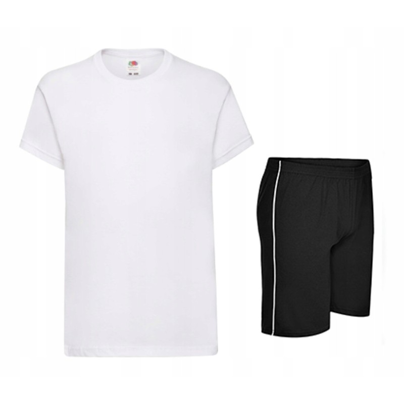 STRÓJ GIMNASTYKĘ KOSZULKA 152 SPODENKI BAWEŁNA 146