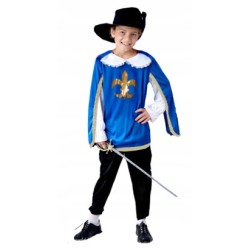 STRÓJ KOSTIUM MUSZKIETER BLUZA SPODNIE 122 134