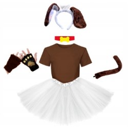 KOSTIUM PIES PSA biało brązowy 128 6el. B40CM P