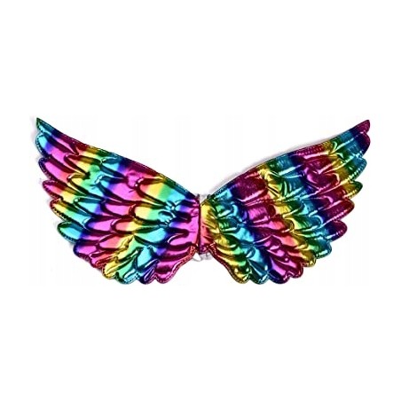 TĘCZOWE SKRZYDŁA JEDNOROŻEC MOTYL 42 CM