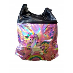 TORBA WOREK plecak jednorożec HOLOGRAFICZNY BABY