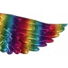 TĘCZOWE SKRZYDŁA JEDNOROŻEC MOTYL 42 CM