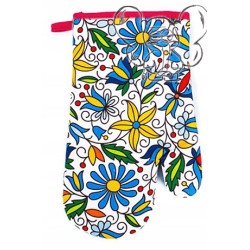 RĘKAWICA KUCHENNA + FARTUCH FOLK PLAMOODPORNE