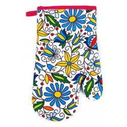 RĘKAWICA KUCHENNA FOLK PLAMOODPORNA KASZUBSKI WZÓR