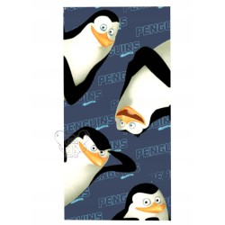 RĘCZNIK KĄPIELOWY PINGWINY Z MADAGASKARU 70X140
