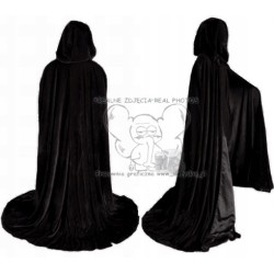 KOSTIUM ŚMIERCI PELERYNA KOSA MASKA RĘKAWICZKI HALLOWEEN 4EL