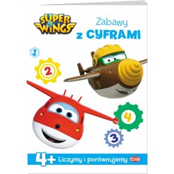 KSIĄŻKA SUPER WINGS ZABAWY Z CYFRAMI 4+ LICZENIE