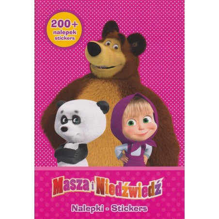 MASZA I NIEDŹWIEDŹ 200 NAKLEJEK + KOLOROWANKA