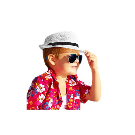 KAPELUSZ letni chłopięcy dziecięcy 52 53 LOW BIAŁY