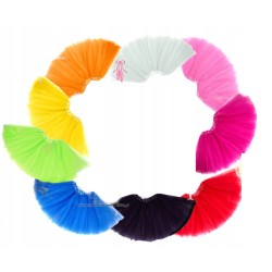 SPÓDNICZKA TIUL TUTU PODSZEWKA 40 POMARAŃ hallowen