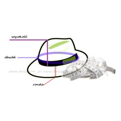 KAPELUSZ PLAŻOWY FEDORA SIZAL NATURALNY ZIELONY