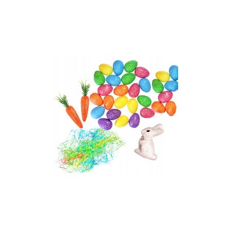 zest. wielkanocny do strojenia koszyka ZAJĄC JAJA