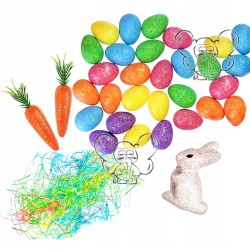 zest. wielkanocny do strojenia koszyka ZAJĄC JAJA