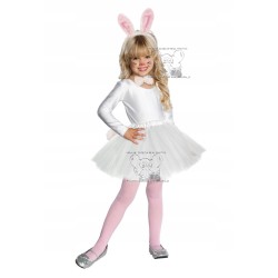 STRÓJ KOSTIUM KRÓLIKA ZAJĄCA WIELKANOC BIAŁY 30cm