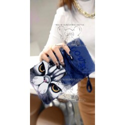 TORBA torebka TELEFON PRINT PLUSZ PIES ŻÓŁTY 11