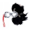 MASKA koronka pióra CZARNE KARNAWAŁ HALLOWEEN