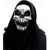 MASKA KOŚCIOTRUP TRUP SZKIELET ŚMIERĆ CZASZKA SREBRNA METALICZNA HALLOWEEN