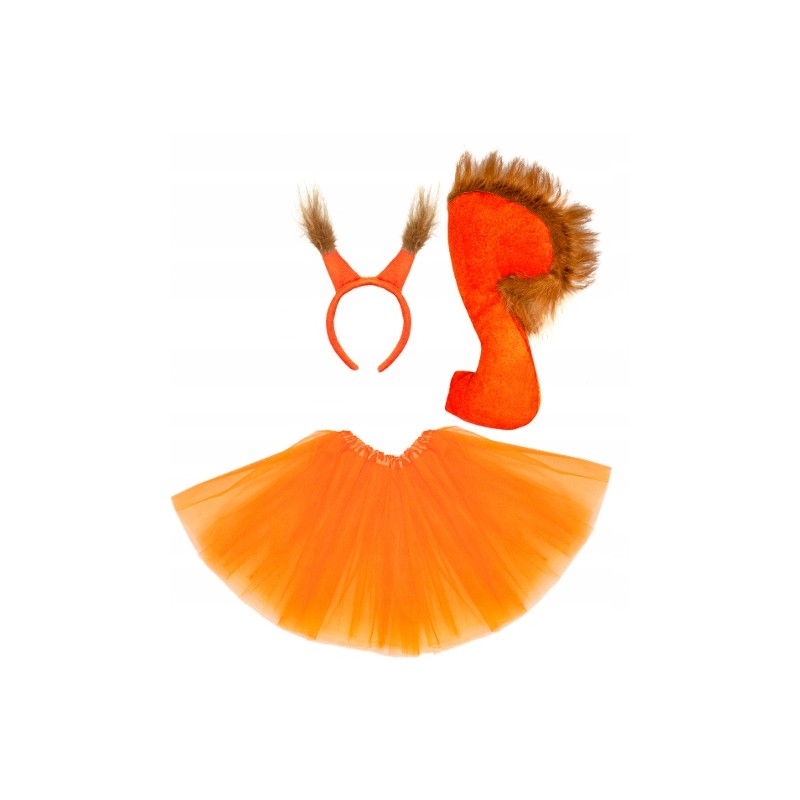 KOSTIUM STRÓJ WIEWIÓRKA POMARAŃCZ 3EL 30CM