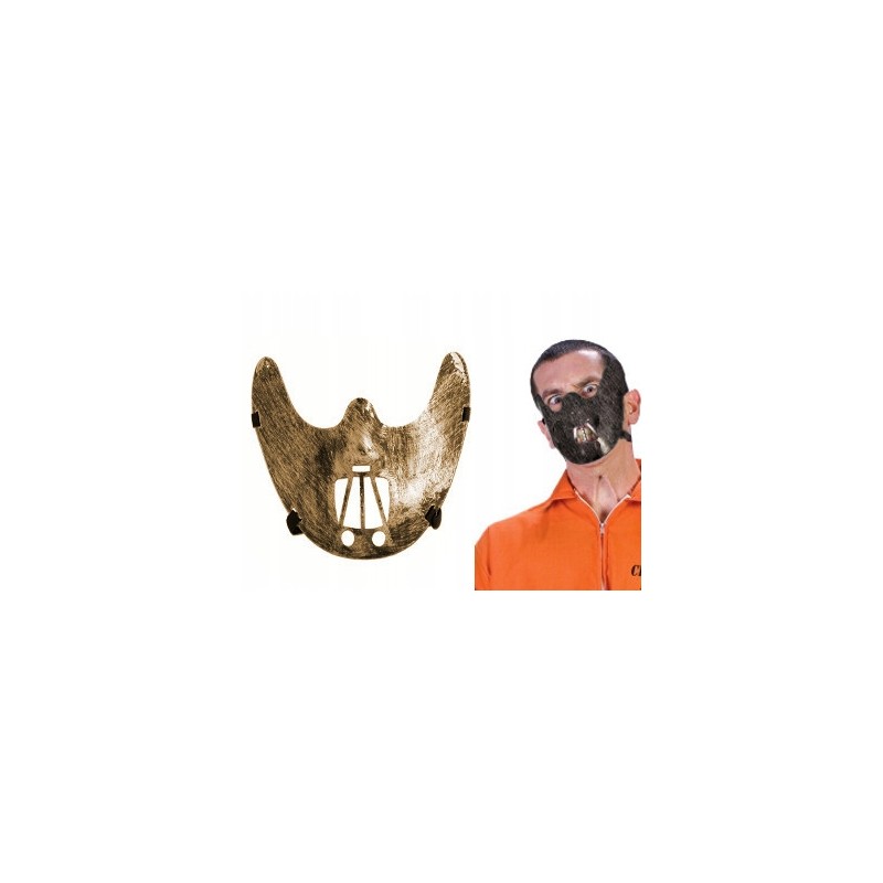 MASKA HANNIBAL LECTER MILCZENIE HALLOWEEN miedzian