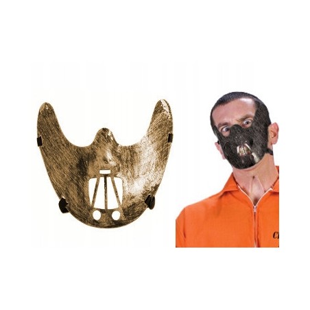 MASKA HANNIBAL LECTER MILCZENIE HALLOWEEN miedzian