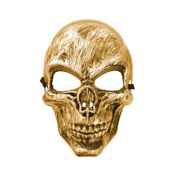 MASKA złota CZASZKA KOŚCIOTRUP SZKIELEt HALLOWEEN