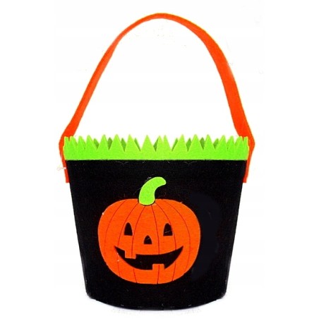 KOSZYK KOSZ Z FILCU FILC SŁODYCZE HALLOWEEN DYNIA