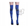 PODKOLANÓWKI zakolanówki HALLOWEEN NIEBIESKIE 75CM