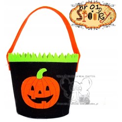 KOSZYK KOSZ Z FILCU FILC SŁODYCZE HALLOWEEN DYNIA