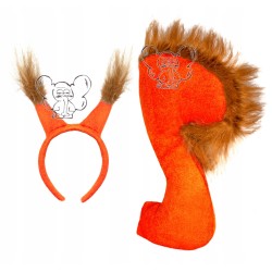 KOSTIUM STRÓJ WIEWIÓRKA WIEWIÓRKI OGON USZY LAS