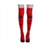 PODKOLANÓWKI zakolanówki HALLOWEEN CZERWONE 75CM