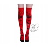 PODKOLANÓWKI zakolanówki HALLOWEEN CZERWONE 75CM