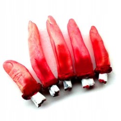 PALCE 5 SZTUK ODCIĘTE GUMOWE HALLOWEEN OZDOBA