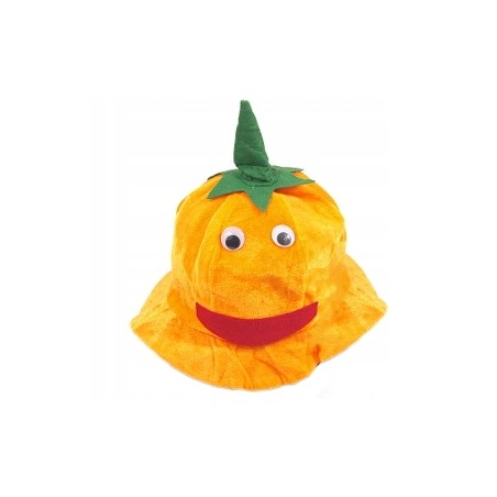 CZAPKA HALLOWEEN KAPELUSZ DYNIA DYNI OCZY PLUSZ