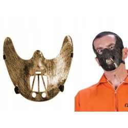 MASKA HANNIBAL LECTER MILCZENIE HALLOWEEN miedzian