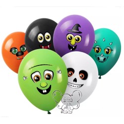 BALON BALONY POTWORY HALLOWEEN ZESTAW 6SZT