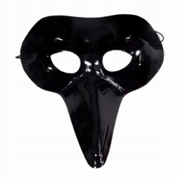 MASKA CZARNY KRUK PTAK SROKA HALLOWEEN