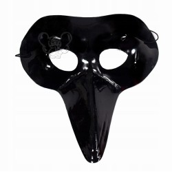 MASKA CZARNY KRUK PTAK SROKA HALLOWEEN