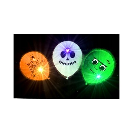 BALON BALONY LED ŚWIECĄCE HALLOWEEN CENA ZA 3 SZT