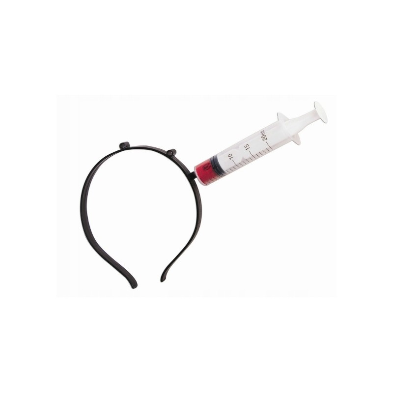 OPASKA NA GŁOWĘ WBITA STRZYKAWKA HALLOWEEN