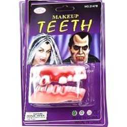 ZĘBY WIEŚNIAKA ZOMBIE SZCZĘKA GUMOWA HALLOWEEN