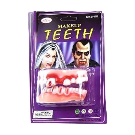 ZĘBY WIEŚNIAKA ZOMBIE SZCZĘKA GUMOWA HALLOWEEN