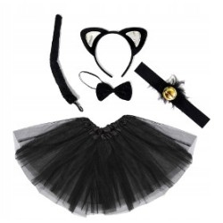 STRÓJ KOSTIUM KOT KOTA CZARNY KOTEK 30CM BP OBROŻA
